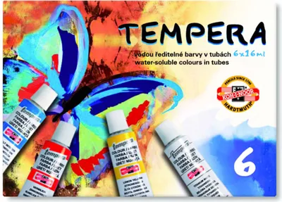 Obrázek produktu pro Koh-i-noor 162547/6 - souprava temperových barev 6 × 16 ml