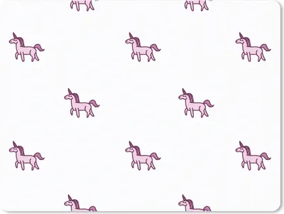 Produktbild von MuchoWow® Mauspad Mousepad Mädchen - Einhorn - Rosa - Muster - Mädchen - Kind - Kinder 23x19 cm - Mousepads - Maus Mat - Pad - Mausunterlage - Schreibtischunterlage - Mauspad