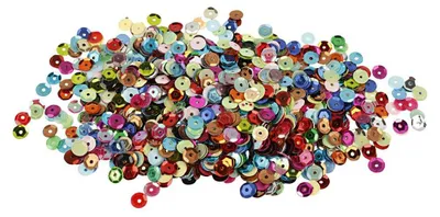 Produktbild von Creativ Company 522301, Pailletten, Mehrfarbig, 6 mm, 10 g, Polybag