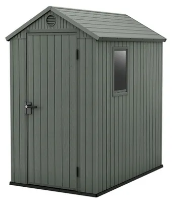Image de Abri de jardin en plastique avec plancher Keter Darwin 4x6 - 126 x 185 x 205 cm - vert