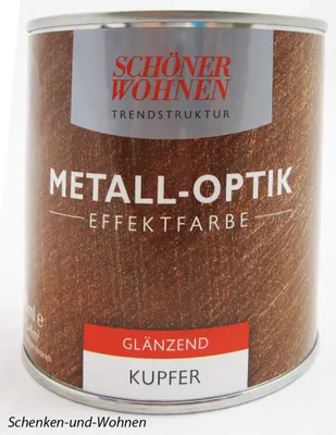 Produktbild von Metall-Optik - Effektfarbe Kupfer - glänzend 0,375 l