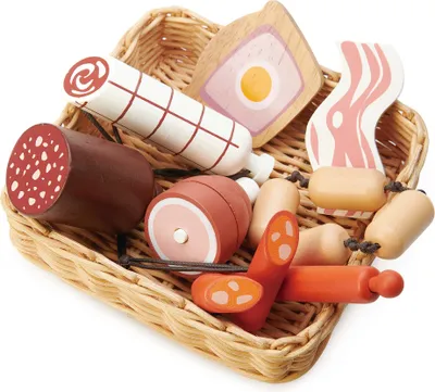 Immagine prodotto di Tender Leaf Toys Wurst, eine Auswahl an Charcuterie zum Spielen, Kinderspielzeug