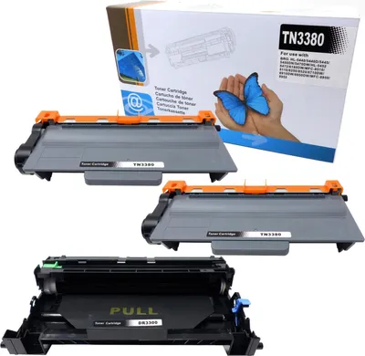 Produktbild von 2x D&C Toner & 1x Trommel für Brother TN3380/DR3300 - Kompatibel mit DCP/HL/MFC Serien