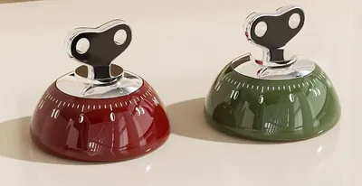 Produktbild von Mechanische Eieruhren 2er Set – 60-Minuten Küchentimer mit lautem Alarm & Magnetrückseite