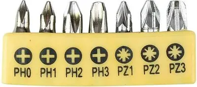 Productafbeelding van Sada bits voor Strend Pro YF40517 - 7 stuks, S2, PH 0-1-2-3, PZ 1-2-3
