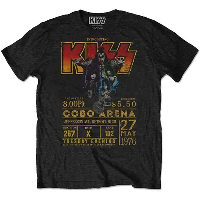 Produktbild von Kiss Cobo Arena '76 Black L T-Shirt