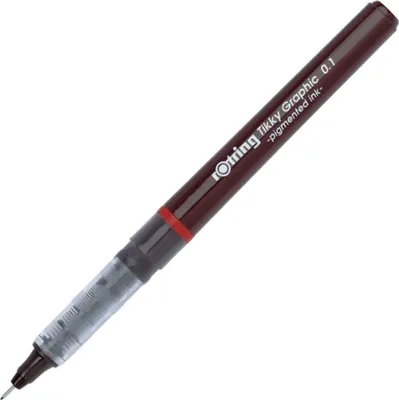 Image de ROTRING Feinfaserschreiber Tikky Graphic 0,1mm Schwarz 1 Stk