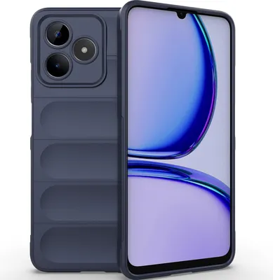 Produktbild von Handyhülle für Realme C55 Weich TPU Silikon Stossfest Anti-rutsch Hülle Dunkelblau