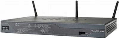 Produktbild von Cisco 881, 10, 100 Mbit/Sek, 10/100Base-T(X), 802.11b, 802.11g, 802.11n, Ethernet (RJ-45), IEEE 802.11b, IEEE 802.11g, IEEE 802.11i, IEEE 802.11n, IEEE 802.1Q, IEEE 802.1x, IEEE 802.3af, Ethernet