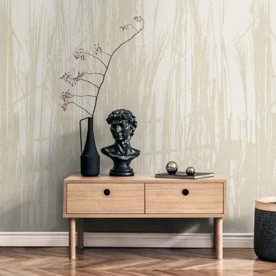 Image de Profhome 398781-GU Papier peint photo floral mat beige beige-sable 1,59 m x 2,8 m