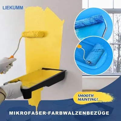 Immagine prodotto di Set di rulli per pittura Famanu, 20 pezzi - in microfibra, riutilizzabili