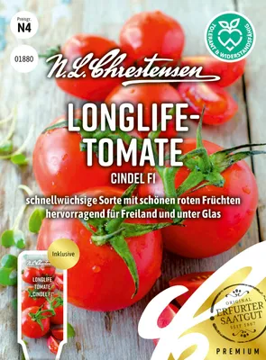 Artikelbild 1 von 'Longlife - Tomate Cindel F1' aus der Kategorie Tomatensamen
