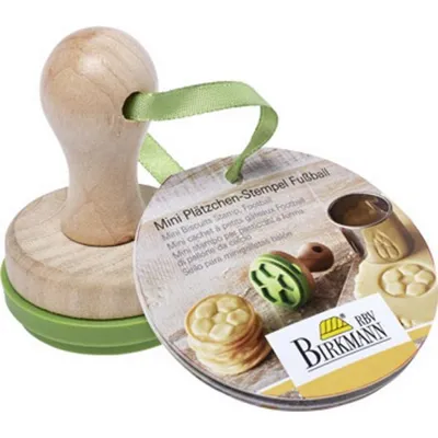 Produktbild von Birkmann Mini Keksstempel Fußball Ø5 cm mit Silikonscheibe