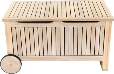 Produktbild von Box na vankúše drevený GARDEN PLACE Maja 85 x 52 x 48 cm s kolieskami agátové drevo