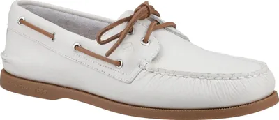 Immagine prodotto di Sperry - Scarpe da barca da uomo "Authentic", pelle FS11663 (45,5 EU) (bianco/rosa)