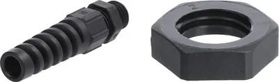 Produktbild von LAPP Verschraubung mit Biegeschutz und Gegenmutter M12x1,5 Polyamid (PA) Gewindelänge 8,0mm - 1 Stück