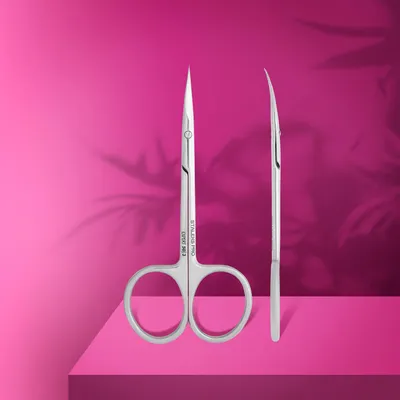 Produktbild von Staleks EXPERT 50 Type 3 SE-50/3 – Professionelle Nagelhautschere, Präzisions-Cuticle Scissors, Verkürzte Griffe, Edelstahl, Für Maniküre