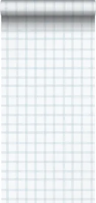 Immagine prodotto di Sanders & Sanders carta da parati rombo blu chiaro e bianco 53 cm x 10.05 m