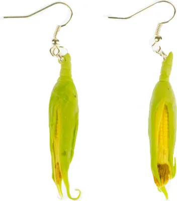 Produktbild von Maiskolben Ohrringe Miniblings Hänger Veggie Vegetarier Gemüse Mais grün