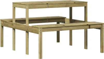 Produktbild von vidaXL Picknicktisch 110x134x75 cm Imprägniertes Kiefernholz