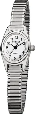 Produktbild von Regent Edelstahl Damen Uhr F-262 Quarzuhr Armband silber D2URF262