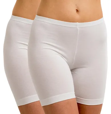 Damen Longpant Unterwäsche weiß