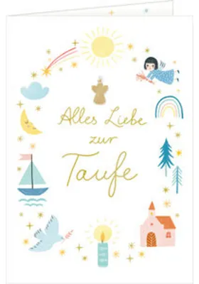 Produktbild von Grußkarte - Alles Liebe zur Taufe