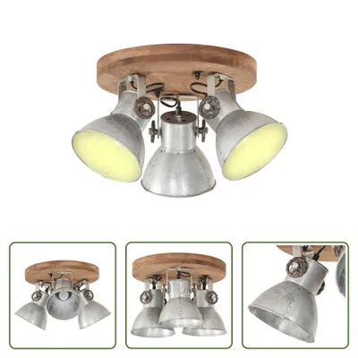 Obrázok produktu pre The Living Store Deckenlampe Industriestil 25 W Silbern 42x27 cm E27