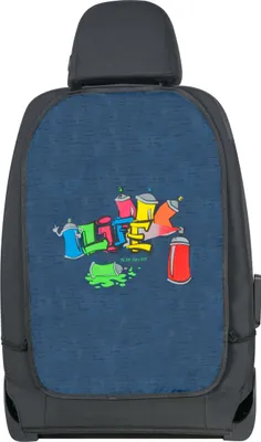 Produktbild von KidsExperts Rückenlehnenschutz Graffiti ca. 62 x 40 cm blau, 26184