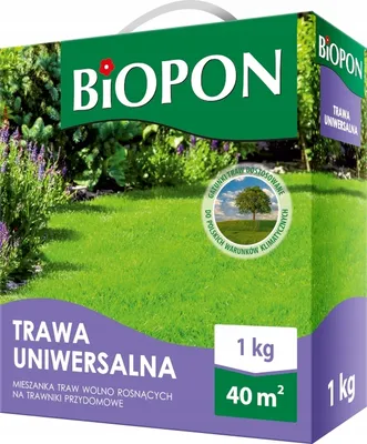 Zdjęcie produktu dla Biopon Mieszanka gazonowa trawa uniwersalna 1kg