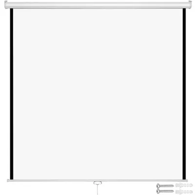Produktbild von tectake® Beamer-Leinwand ausziehbar Doppelschicht-Gewebetuch, faltenfrei
