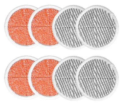 Wischpads für Bissell Spinwave, 8 Stück, Orange/Grau