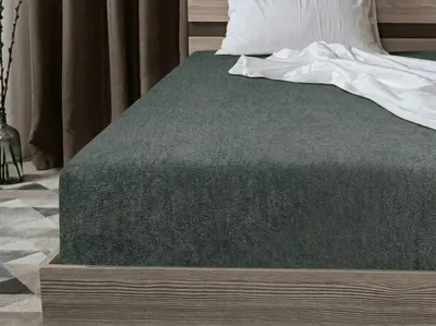 Obrázek produktu pro Froté prostěradlo EXCLUSIVE zelenošedé 90x200, Obrázek vytvořený pomocí AI