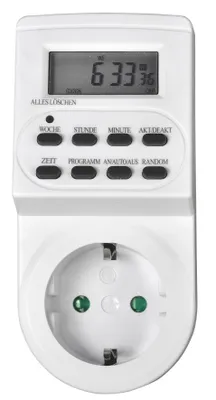Produktbild von Digitale elektronische Wochen-Zeitschaltuhr weiß