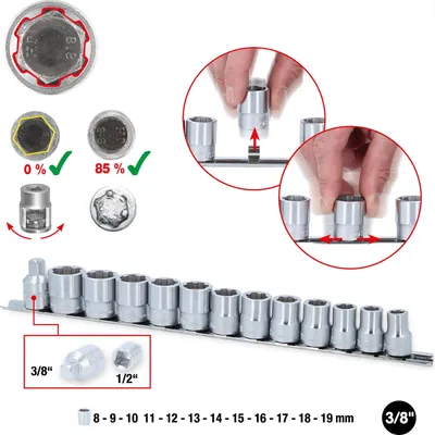Produktbild von KS TOOLS Steckschlüsselsatz 3/8" 913.3930
