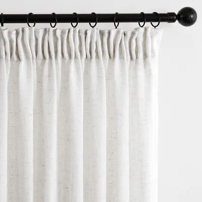 Image de Omgoods - Rideaux en lin - Transparents - 225 x 300 cm - Décoration moderne pour salon et chambre