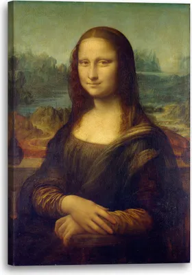 Produktbild von Leinwandbild (70x100cm): Leonardo da Vinci - Mona Lisa, echter Holz-Keilrahmen inkl. Aufhänger, handgefertigt in Deutschland