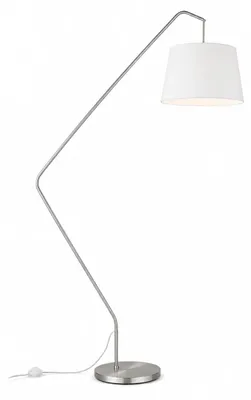 Produktbild von Design Bogenlampe DUBLIN 225 cm mit weißem Stoffschirm – von Villeroy & Boch