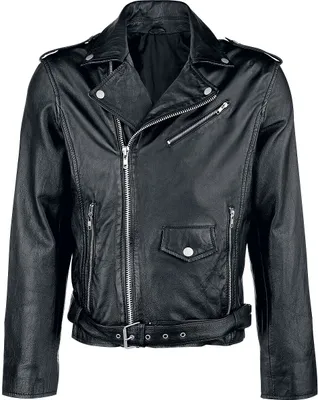 Produktbild von Classic Style Lederjacke Herren Lederjacke schwarz 5XL