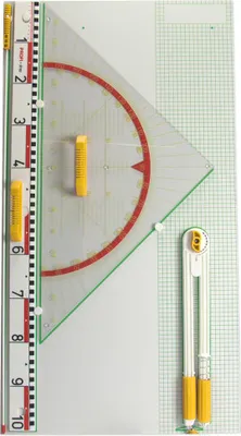 Produktbild von TimeTEX Wandtafel-Gerätesatz Profi 5-tlg., magnetisch, 80 cm Dreieck