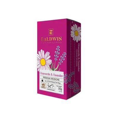 Image de EALDWIN Camomille & Lavande 20g (20 sachets, tisane)