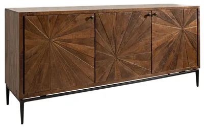 Immagine prodotto di MASSIVMOEBEL24 | credenza in legno di Mango 183x46x84 marrone laccato STILMÖBEL #110
