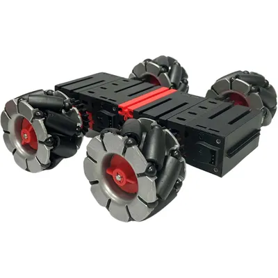 Image de Fischertechnik Maker Kit Omniwheels, kit de construction de voiture robot, roues Mecanum, 201 pièces, dès 14 ans