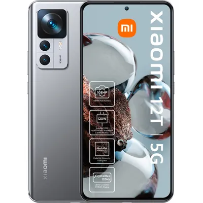 Produktbild von Xiaomi 12T Smartphone 6,67" 5G 6,67" 8GB 8GB 128GB Silber - Android 12 108MP Kamera