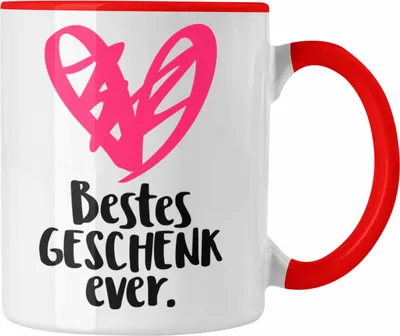 Produktbild von Trendation - Lustige Tasse für Frauen mit Spruch Geschenkidee Schwester Mama Tante Kaffeetasse Wichtelgeschenk (Rot)