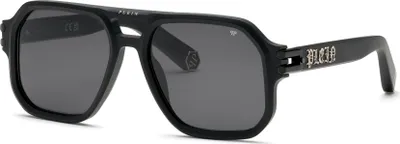 Produktbild von Philipp Plein SPP148V Nero sabbiato/opaco 57/18/145 Herren Sonnenbrillen