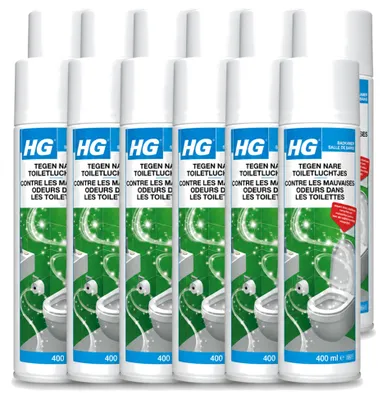 Produktbild von 12 x HG Gegen unangenehme Toilettengerüche - Geruchsneutralisierer - 400 ml - Vorteilspackung - 12 Stücke