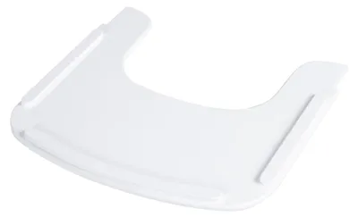 Image de Plateau d'extension en bois Roba pour chaise haute – Accessoire compatible avec le système de harnais et les coussins de chaise haute – À partir de 6 mois – Blanc