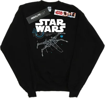 Produktbild von Star Wars - "The Last Jedi X-Wing" Sweatshirt für Damen BI11128 (M) (Schwarz)