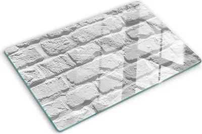 Immagine prodotto di Copertura per piano cottura – Copertura per piano a induzione – Piano di vetro protettivo – 80x52 cm – Piani di vetro protettivi per fornelli – Vetro temperato – Parete in mattoni